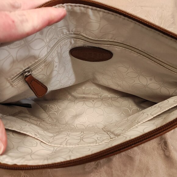 Fossil Multicolor Striped Canvas Crossbody Purse, Excellent Used Condition! - Picture 8 of 13